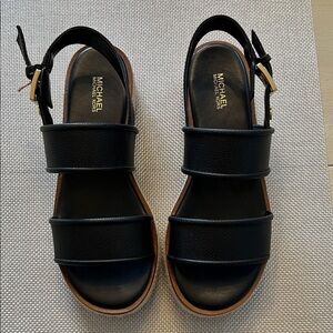 Michael Kors Black Strap Sandals